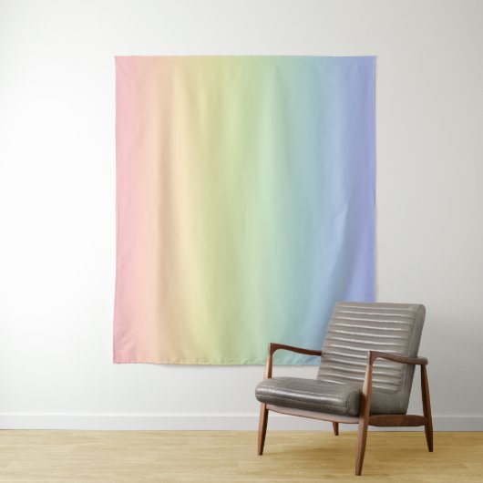 Pastel Regenboog Wandkleed (In situ)