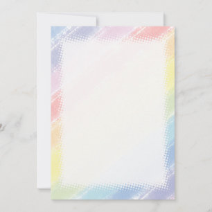 Pastel Regenboog Waterverf Blank DIY Kaart