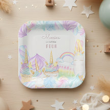 Pastel regenboog waterverf eenhoorn zoete verjaard