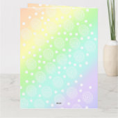 Pastel Regenboog Wens je Regenbogen Wenskaart Kaart (Achterkant)