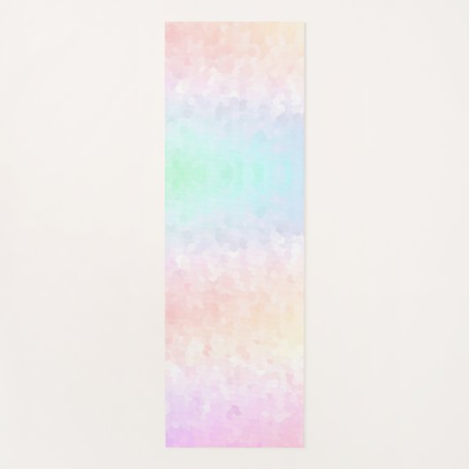 Pastel Regenboog Yogamat (Voorkant)