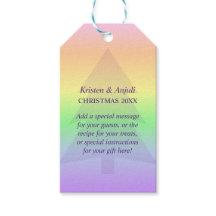 Pastel Regenboog Yuletide Vakantie Aangepast