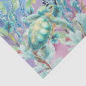 Pastel Regenboog & Zee Schildpadden Decoupage Tissuepapier (Detail)