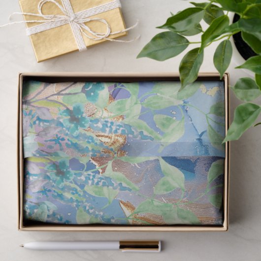 Pastel Regenboog & Zee Schildpadden Decoupage Tissuepapier (Geschenk)