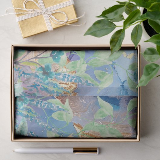 Pastel Regenboog & Zee Schildpadden Decoupage Tissuepapier (Geschenk)