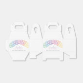 Pastel regenboogballon Garland 1e verjaardag Bedankdoosjes (Uitgevouwen)