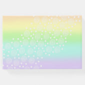 Pastel regenboogcirkels gastenboek (Achterkant)