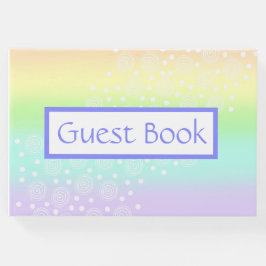 Pastel regenboogcirkels gastenboek