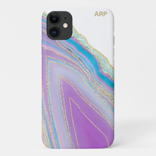 *~* Pastel regenbooggewas - Glitter Veins Goud Case-Mate iPhone Case (Achterkant)