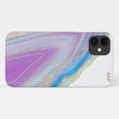 *~* Pastel regenbooggewas - Glitter Veins Goud Case-Mate iPhone Case (Achterkant (horizontaal))