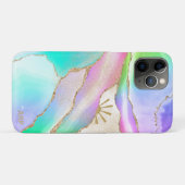 *~* Pastel Regenbooggewas Sun Rays Gold Star Dust Case-Mate iPhone Case (Achterkant (horizontaal))