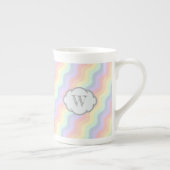 Pastel Regenbooggolf Speciale Mok (Rechts)
