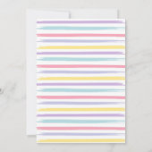 Pastel regenbooggraaf voor een Mess Art Party Birt Kaart (Achterkant)