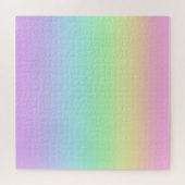 Pastel regenbooggradiënt Jigzaag Puzzle Legpuzzel (Horizontaal)