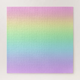 Pastel regenbooggradiënt Jigzaag Puzzle Legpuzzel