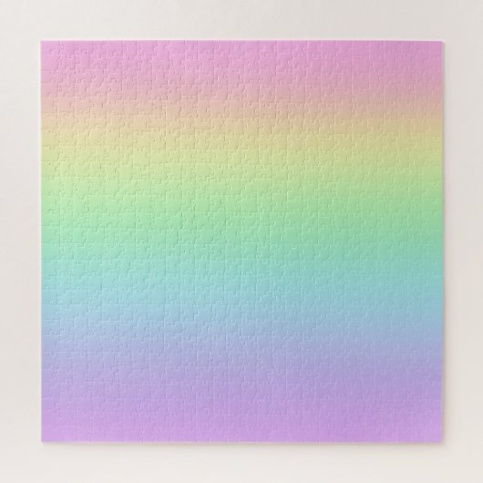 Pastel regenbooggradiënt Jigzaag Puzzle Legpuzzel (Verticaal)