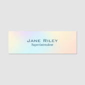 pastel regenbooggradiënt naamplaatje (Voorkant)