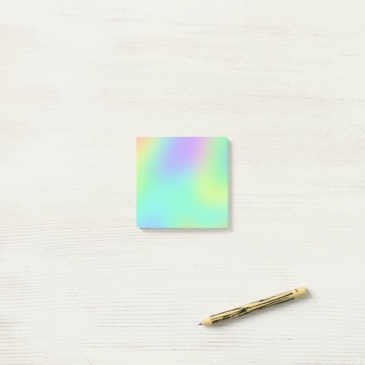 Pastel Regenbooggradiënt Post-it Notities Post-it® Notes (Op bureau)