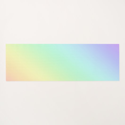 Pastel regenbooggradiënt Yoga Mat (Achterkant (horizontaal))