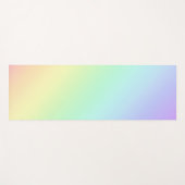 Pastel regenbooggradiënt Yoga Mat (Voorkant (horizontaal))