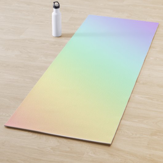Pastel regenbooggradiënt Yoga Mat (In situ)