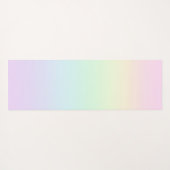 Pastel regenbooggradiënt Yoga Mat (Achterkant (horizontaal))
