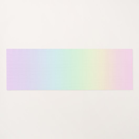 Pastel regenbooggradiënt Yoga Mat (Achterkant (horizontaal))