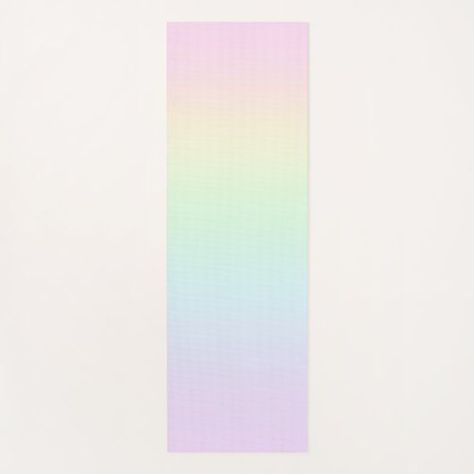 Pastel regenbooggradiënt Yoga Mat (Voorkant)