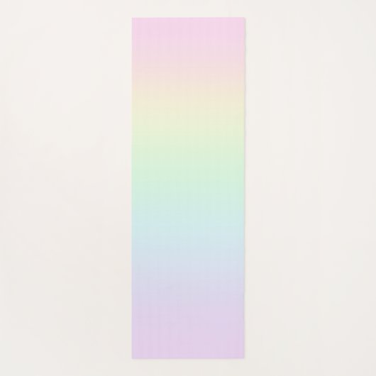 Pastel regenbooggradiënt Yoga Mat (Achterkant)