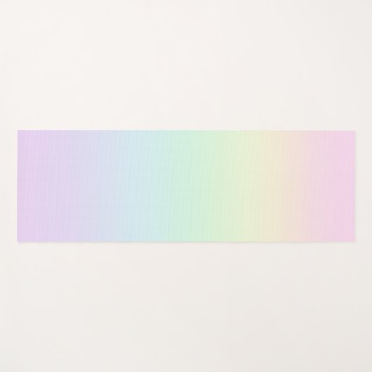 Pastel regenbooggradiënt Yoga Mat (Voorkant (horizontaal))