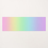Pastel regenbooggradiënt Yoga Mat (Achterkant (horizontaal))