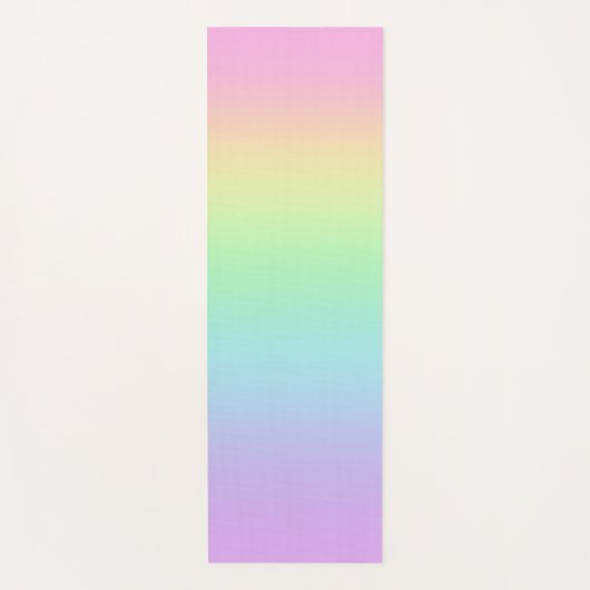 Pastel regenbooggradiënt Yoga Mat (Voorkant)