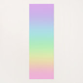 Pastel regenbooggradiënt Yoga Mat (Achterkant)