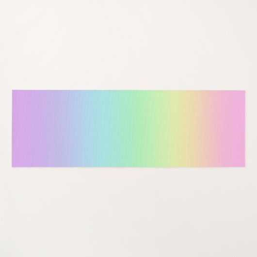 Pastel regenbooggradiënt Yoga Mat (Voorkant (horizontaal))