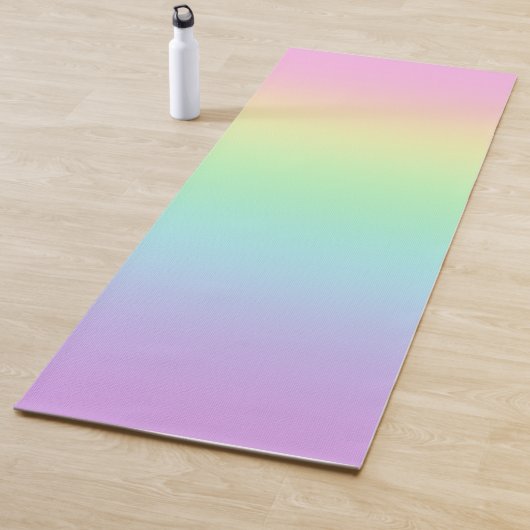 Pastel regenbooggradiënt Yoga Mat (In situ)