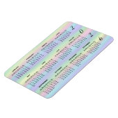 Pastel regenboogholografisch | Agenda 2021 Magneet (Linkerzijde)