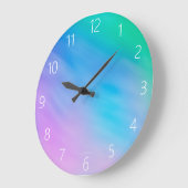 Pastel Regenboogkleur Grote Klok (Hoek)