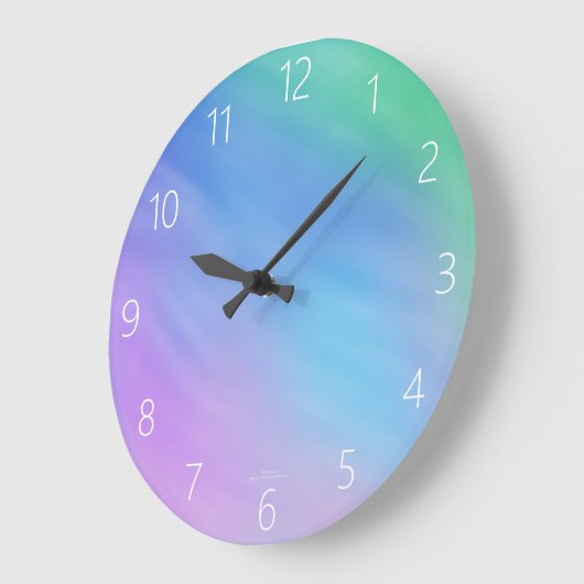 Pastel Regenboogkleur Grote Klok (Hoek)