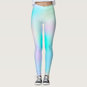 Pastel regenboogkleuren Abstract vervagen gradiën Leggings