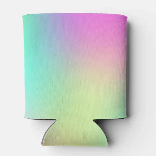 Pastel regenboogkleuren Abstract vervagen gradiënt Blikjeskoeler (Achterkant)