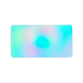 Pastel regenboogkleuren Abstract vervagen gradiënt Etiket (Voorkant)