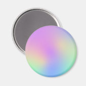 Pastel regenboogkleuren Abstract vervagen gradiënt Magneet (Voorkant / Achterkant)