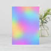 Pastel regenboogkleuren Abstract vervagen gradiënt Menu (Staand voorkant)