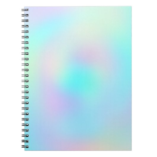 Pastel regenboogkleuren Abstract vervagen gradiënt Notitieboek (Voorkant)