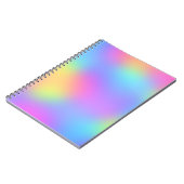 Pastel regenboogkleuren Abstract vervagen gradiënt Notitieboek (Linkerzijde)