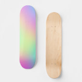 Pastel regenboogkleuren Abstract vervagen gradiënt Persoonlijk Skateboard (Voorkant)