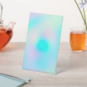 Pastel regenboogkleuren Abstract vervagen gradiënt Reclamebord Met Voetstuk (Insitu)