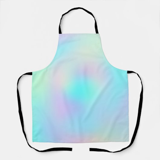 Pastel regenboogkleuren Abstract vervagen gradiënt Schort (Voorkant)