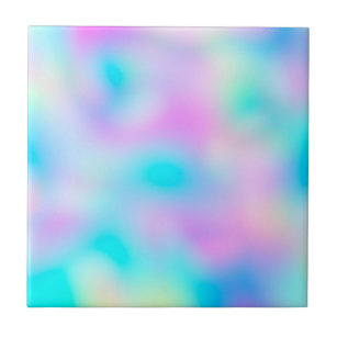 Pastel regenboogkleuren Abstract vervagen gradiënt Tegeltje