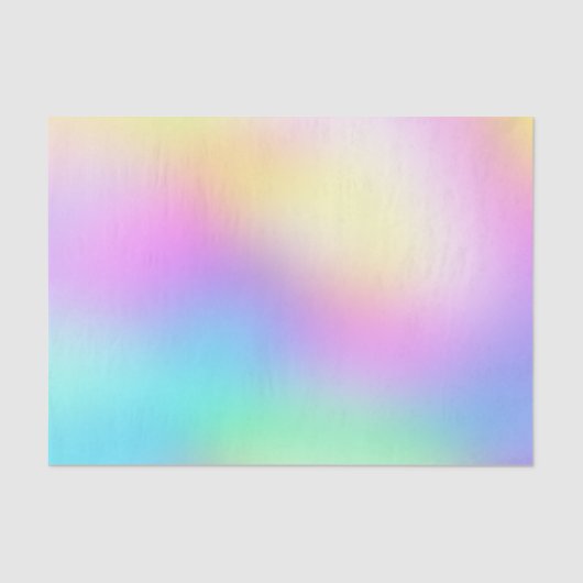Pastel regenboogkleuren Abstract vervagen gradiënt Tissuepapier (Voorkant)